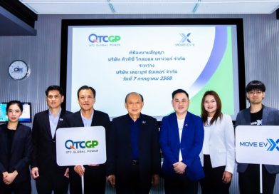 QTC ปลื้มสถานีเปลี่ยนแบตเตอรี่มอเตอร์ไซค์ไฟฟ้า MOVE EV X สร้างรายได้ควบคู่กับการรักษ์โลก