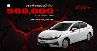 Honda City ใหม่ ราคาพิเศษช่วงเปิดตัว เริ่มต้นเพียง 569,000 บาท