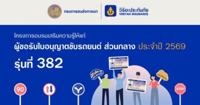 วิริยะประกันภัย เปิดรับสมัครอบรมใบขับขี่ รุ่นที่ 382 เสริมความพร้อมผู้ขับขี่มือใหม่ สู่ถนนปลอดภัยอย่างยั่งยืน