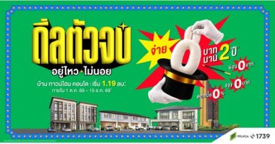 “พฤกษา” เสกภาระให้หายวั๊บ ปล่อย “ดีลตัวจบ อยู่ไหว…ไม่นอย” จ่าย 0 บาท นาน 2 ปี